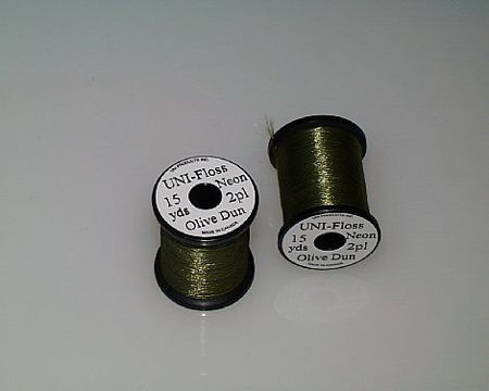 Picture of UNI-Floss Neon 15 yds Olive Dun
