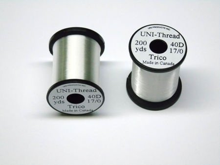 Picture of 17/0 Trico Thread, 40 denier, white only.